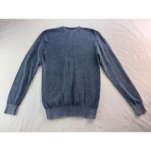 G-Star Raw Mens Indigo Moss Knitted Sweater Sun Faded Blue‎ Size XS Long Sleeve